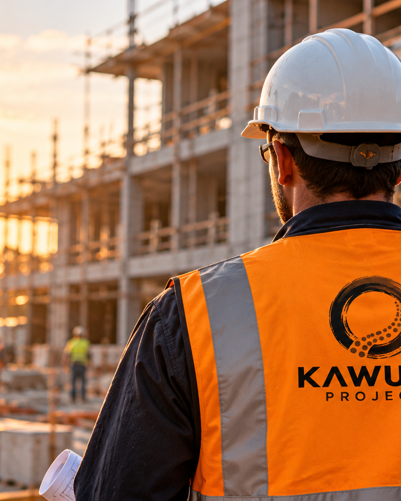 Kawuma Projects construction team on site
